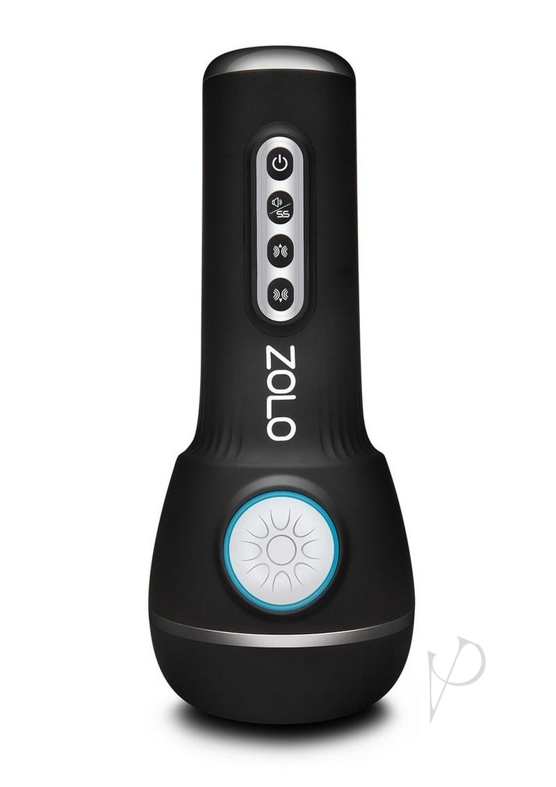 Zolo Power Stroker Rechargeable Silicone Masturbator - Black