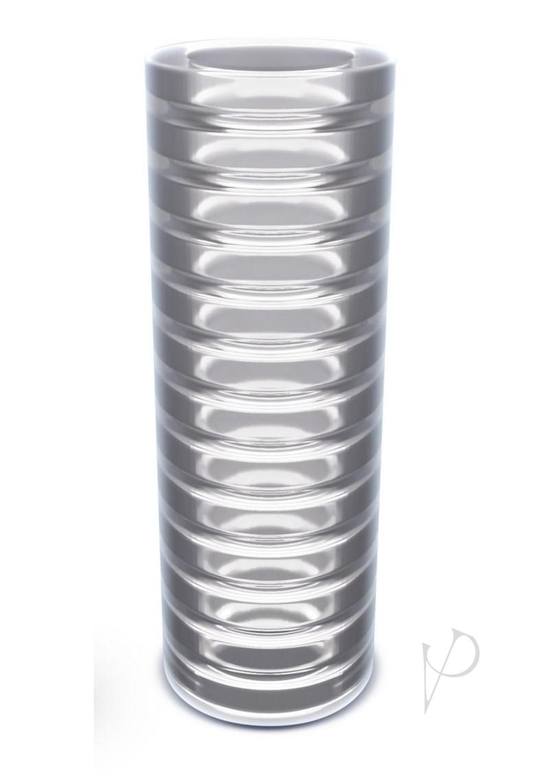 Rize Ribz Self Lubricating Stroker Dual End Masturbator - Clear