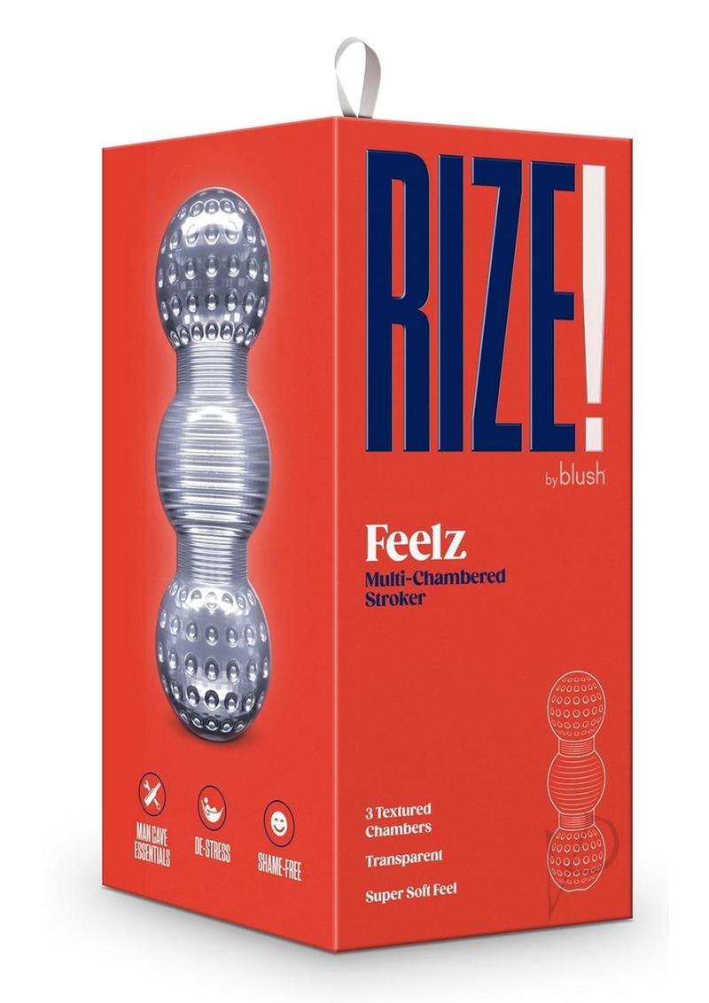 Rize Feelz Dual End Masturbator - Clear