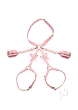 Strict Bondage Harness with Bows - Medium/Large - Pink