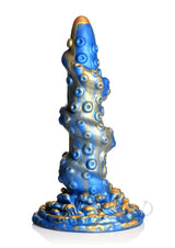 Creature Cocks Lord Kraken Silicone Dildo - Blue/Gold