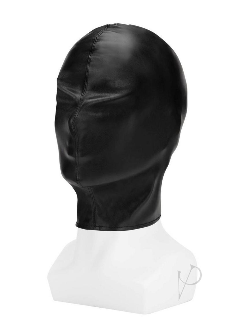 ME YOU US Full Coverage Hood PU Leather Bondage Hood - Black