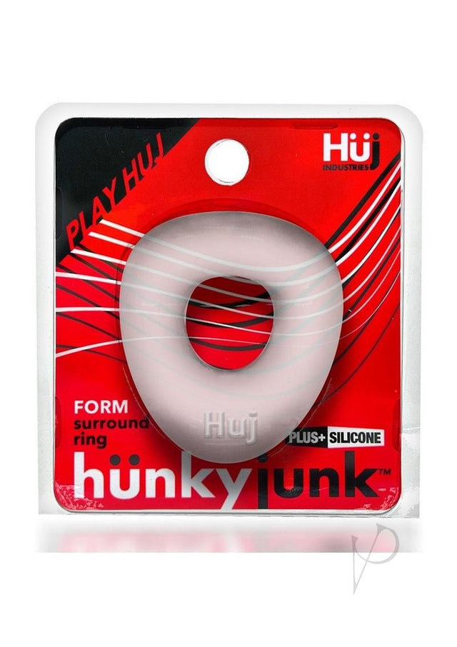 Hunkyjunk Form Surround Cock Ring - Clear Ice