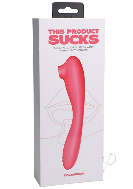 This Product Sucks Bendable Wand Rechargeable Silicone Vibrator - Pink