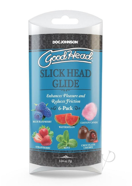 GoodHead Slick Head Glide .24oz (6 Pack) - Assorted