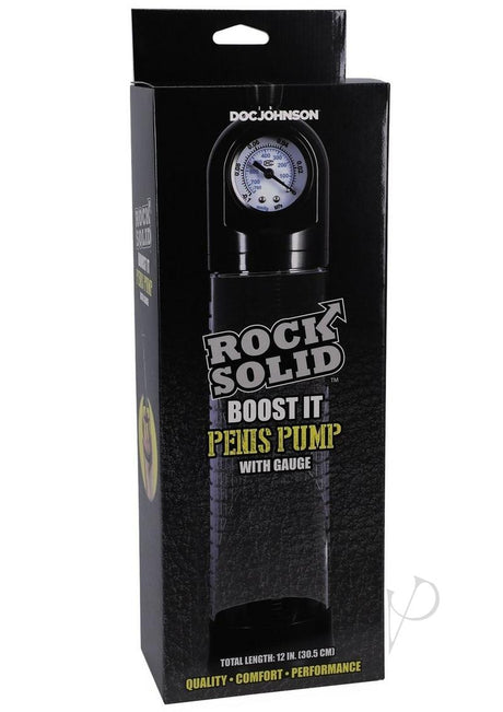 Rock Solid Boost It Penis Pump with Gauge