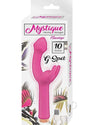 Mystique Vibrating Massagers Rechargeable Silicone G-Spot Vibrator - Pink