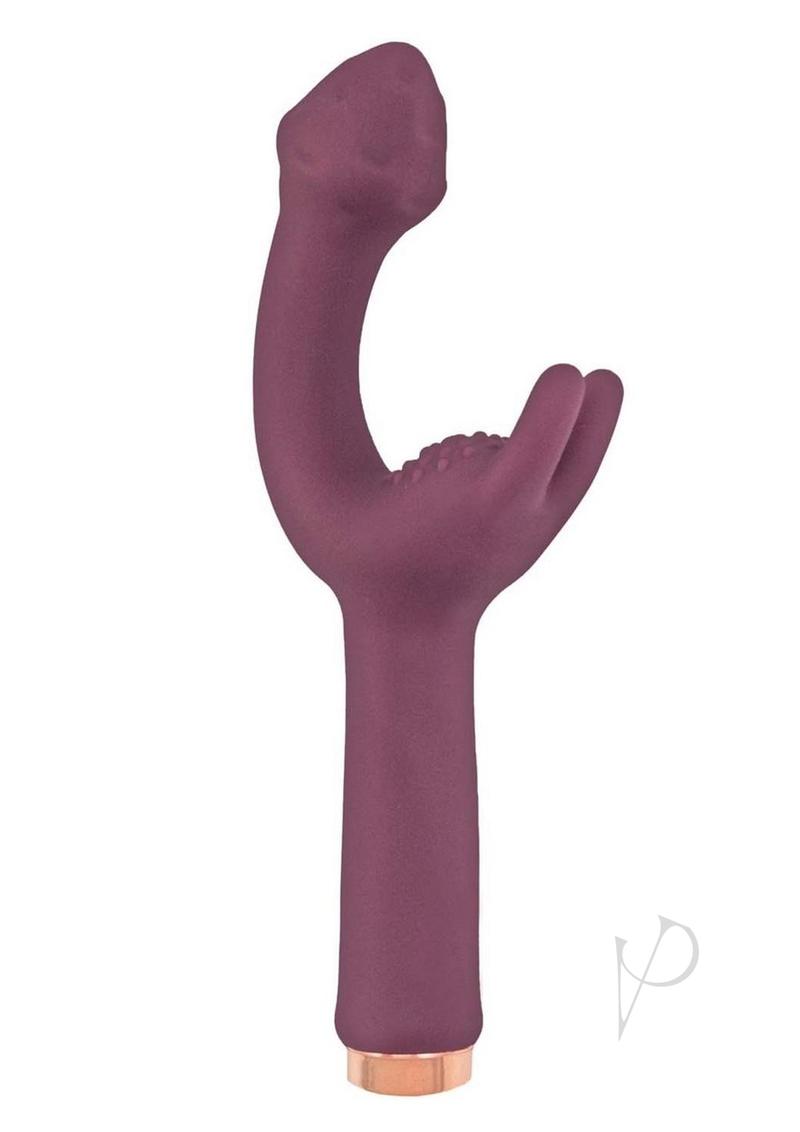 Mystique Vibrating Massagers Rechargeable Silicone G-Spot Vibrator - Eggplant