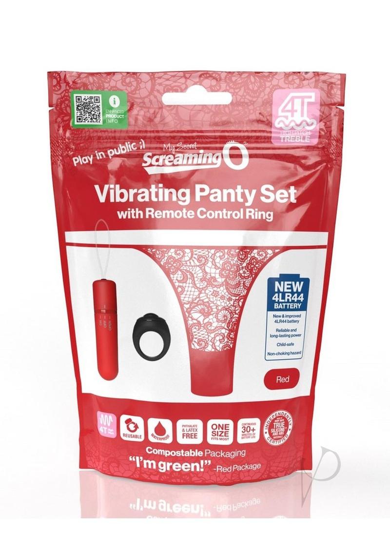 Screaming O My Secret Remote 4T Panty Vibe - Red