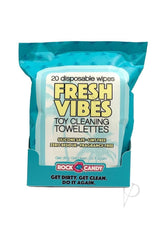 Rock Candy Fresh Vibes Toy Cleaning Wipes Travel Pack (20 Count)