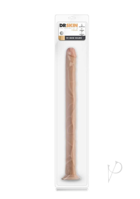 Dr. Skin Silver Collection Dildo with Suction Cup 19in - Vanilla