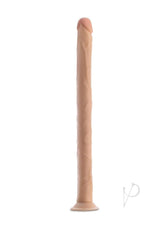 Dr. Skin Silver Collection Dildo with Suction Cup 19in - Vanilla