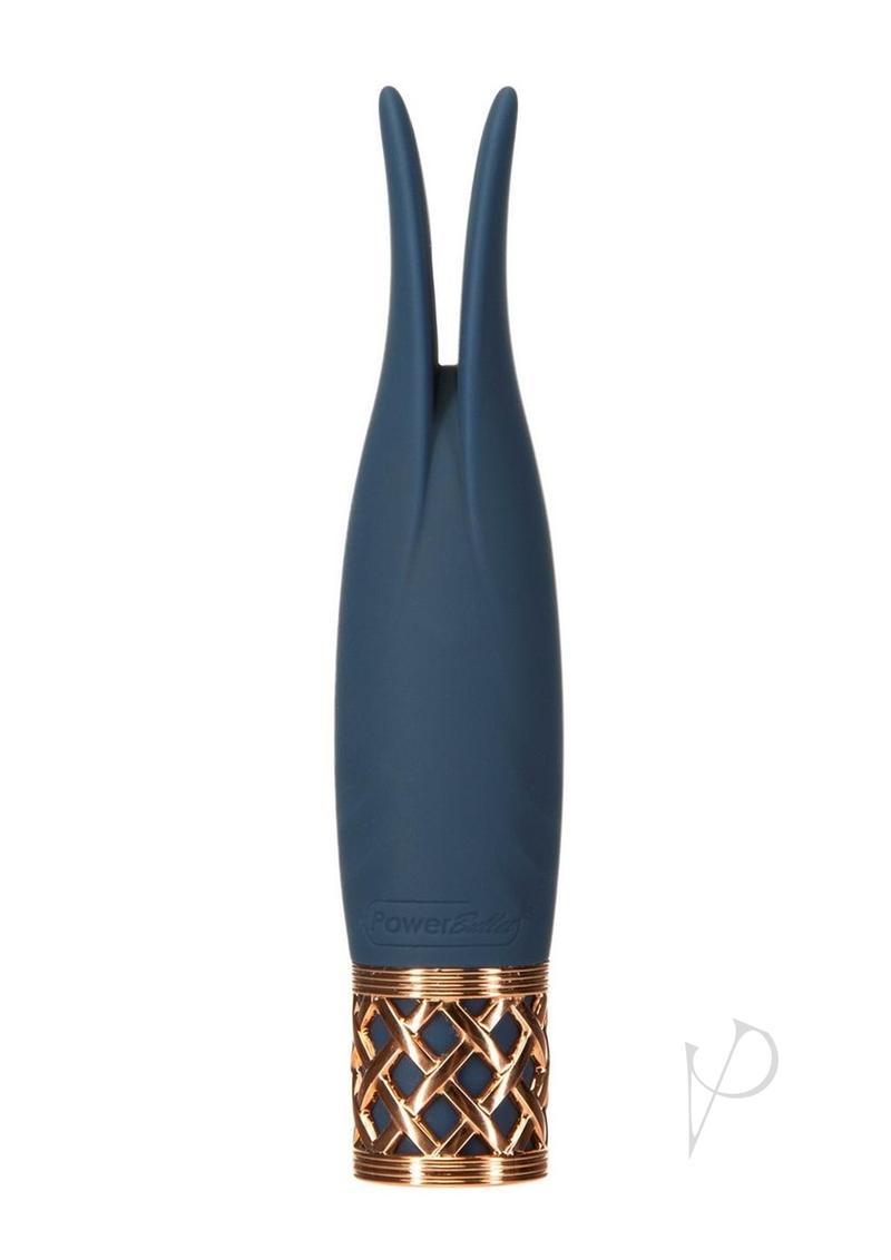 Pillow Talk Secrets Playful Rechargeable Silicone Massager - Blue/Rose Gold