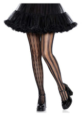 Leg Avenue Harlequin Net Tights - OS - Black
