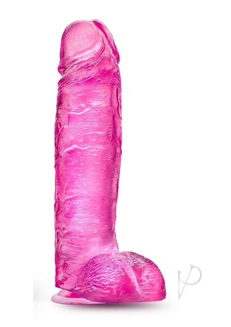 B Yours Plus Big N` Bulky Realistic Dildo with Suction Cup - Pink