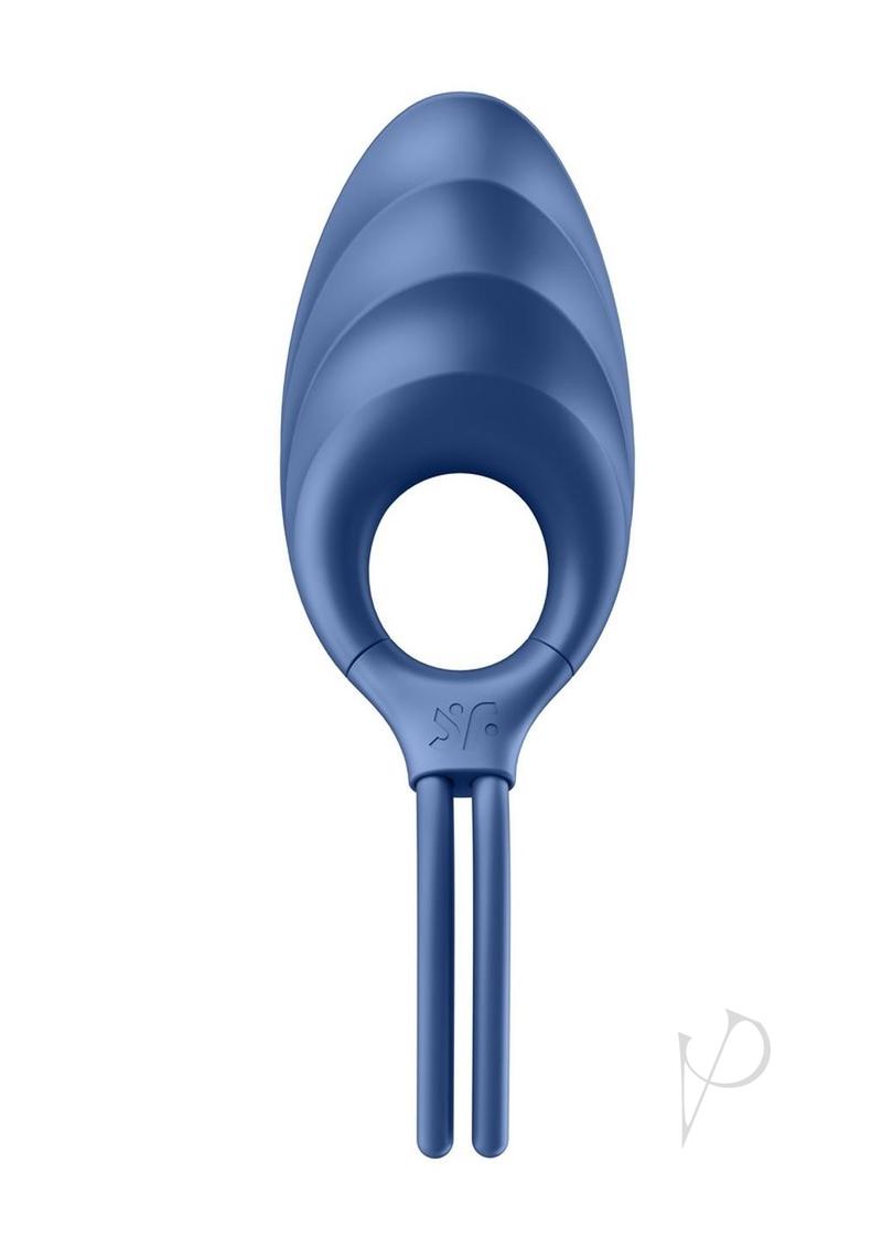 Satisfyer Men Swordsman Silicone Cock Ring - Blue