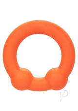 Alpha Liquid Silicone Dual Ball Ring - Orange