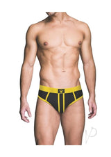 Prowler RED Ass-Less Brief - XXL - Black/Yellow