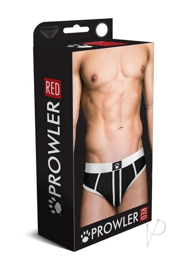 Prowler RED Ass-Less Brief - XXLarge - Black/White