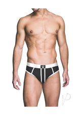 Prowler RED Ass-Less Brief - XXL - Black/White
