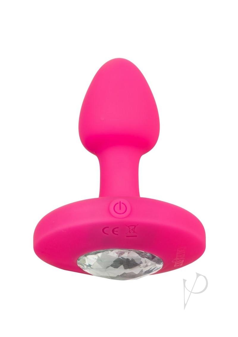 Cheeky Gems Rechargeable Silicone Vibrating Probe - Small - Pink