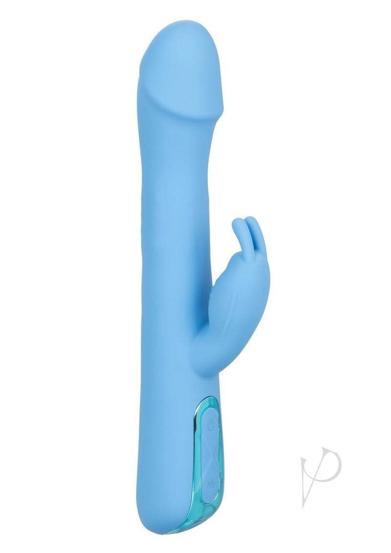 Jack Rabbit Elite Rotating Rabbit Silicone Rechargeable Vibrator - Blue