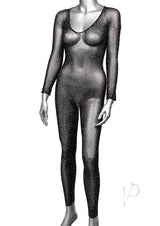 Radiance Crotchless Full Body Suit - Black