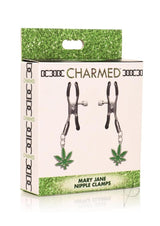 Charmed Mary Jane Nipple Clamps - Green/Silver