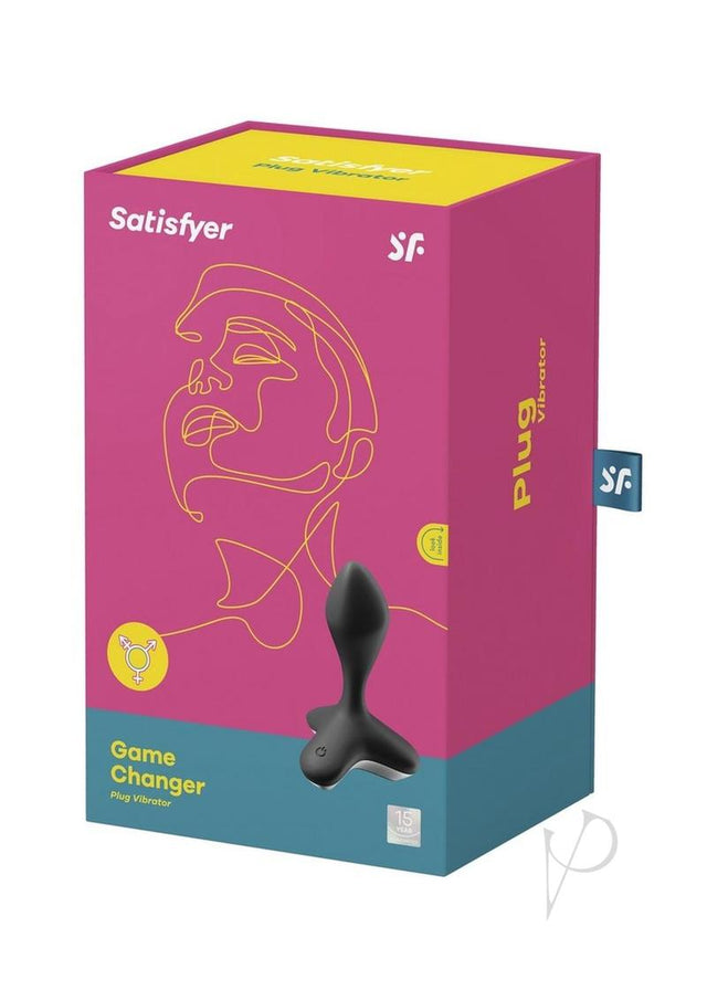 Satisfyer Game Changer Rechargeable Silicone Anal Plug - Black