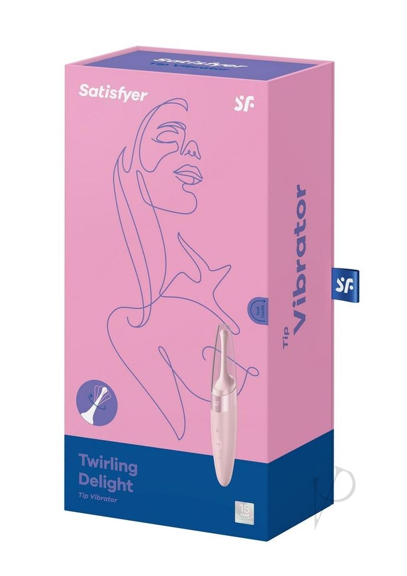 Satisfyer Twirling Delight Rechargeable Stimulator - Rose Pink