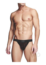 Prowler RED Fishnet Ass-Less Jock - Large - Black