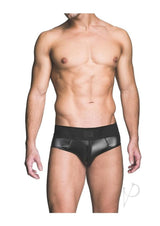 Prowler RED Wetlook Ass-Less Brief - Medium - Black