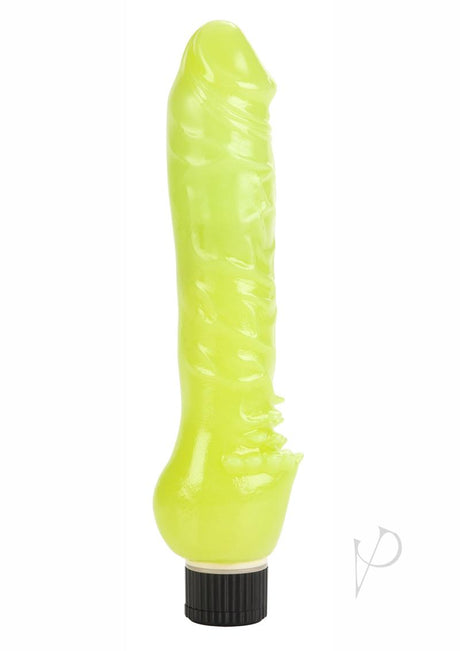 Glow-In-The-Dark Jelly Vibrator - Green