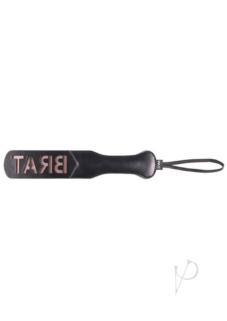 Sex and Mischief Brat Paddle - Black/Rose Gold