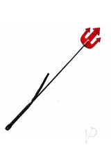 Rouge Devil Leather Riding Crop - Red/Black