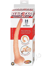 Realcocks 3 in 1 Masturbator 14in - Vanilla