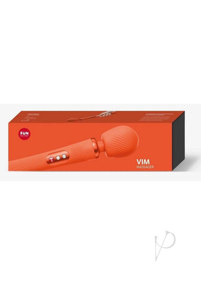 Vim Massager Silicone Body Wand - Sunrise Orange