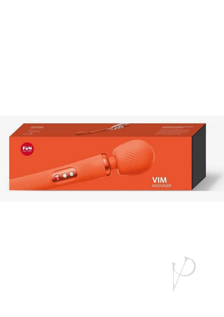 Vim Massager Silicone Body Wand - Sunrise Orange