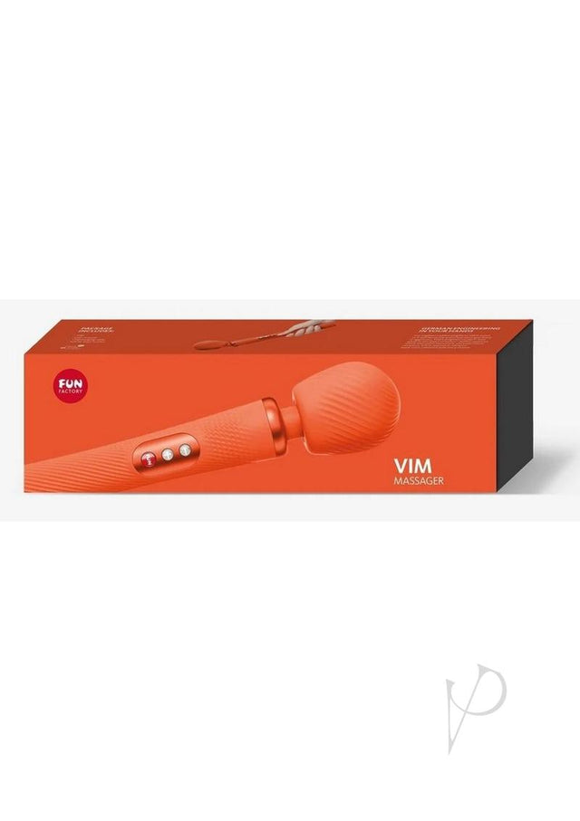Vim Massager Silicone Body Wand - Sunrise Orange