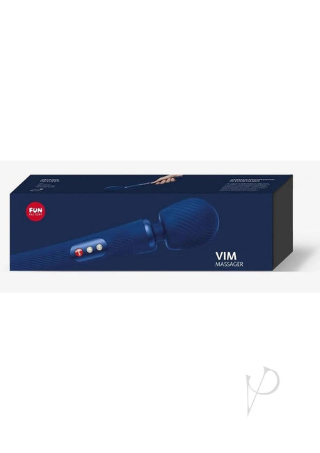 Vim Massager Silicone Body Wand - Midnight Navy Blue