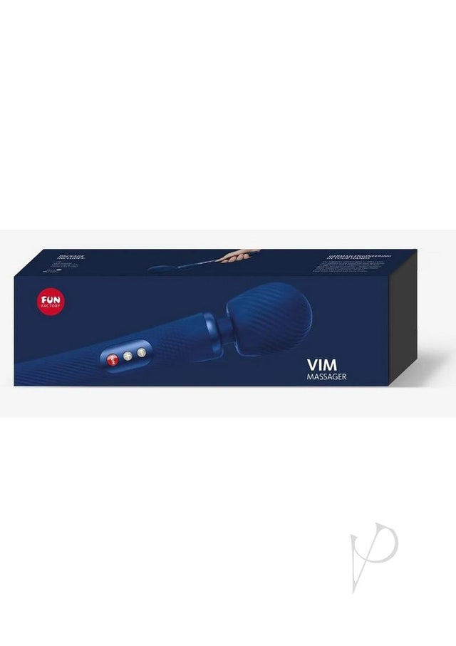 Vim Massager Silicone Body Wand - Midnight Navy Blue