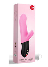 Bi Stronic Fusion Silicone Dual Action Pulsator with Clitoral Stimulator - Candy Rose Pink