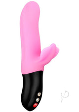 Bi Stronic Fusion Silicone Dual Action Pulsator with Clitoral Stimulator - Candy Rose Pink