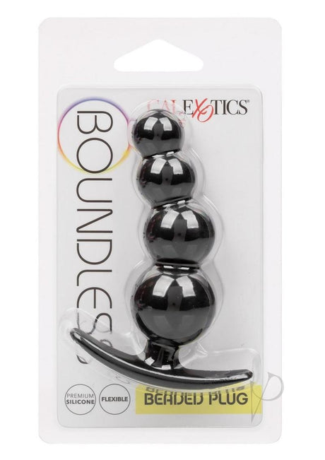 Boundless Beaded Silicone Anal Plug - Black