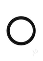 Stainless Steel Round Cock Ring 50mm - Black