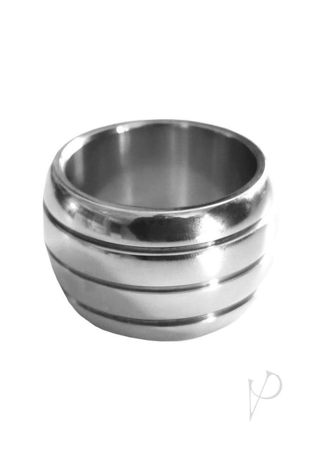 Stainless Steel Round Cock Ring 45mm - Silver