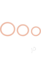 Tri Rings Cock Ring Set (3 Piece Set) - Vanilla