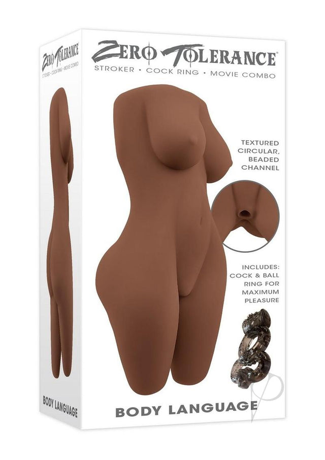 Zero Tolerance Body Language Stroker - Chocolate