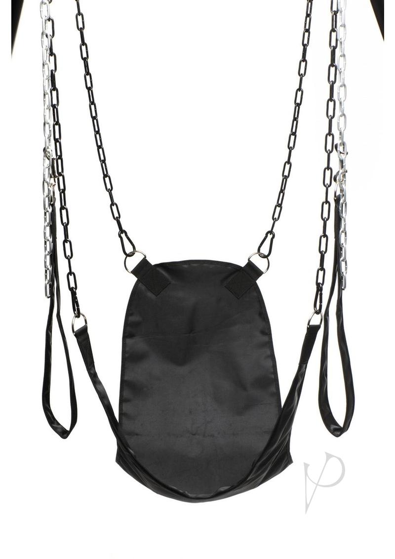 Master Series Nylon Sex Sling - Black