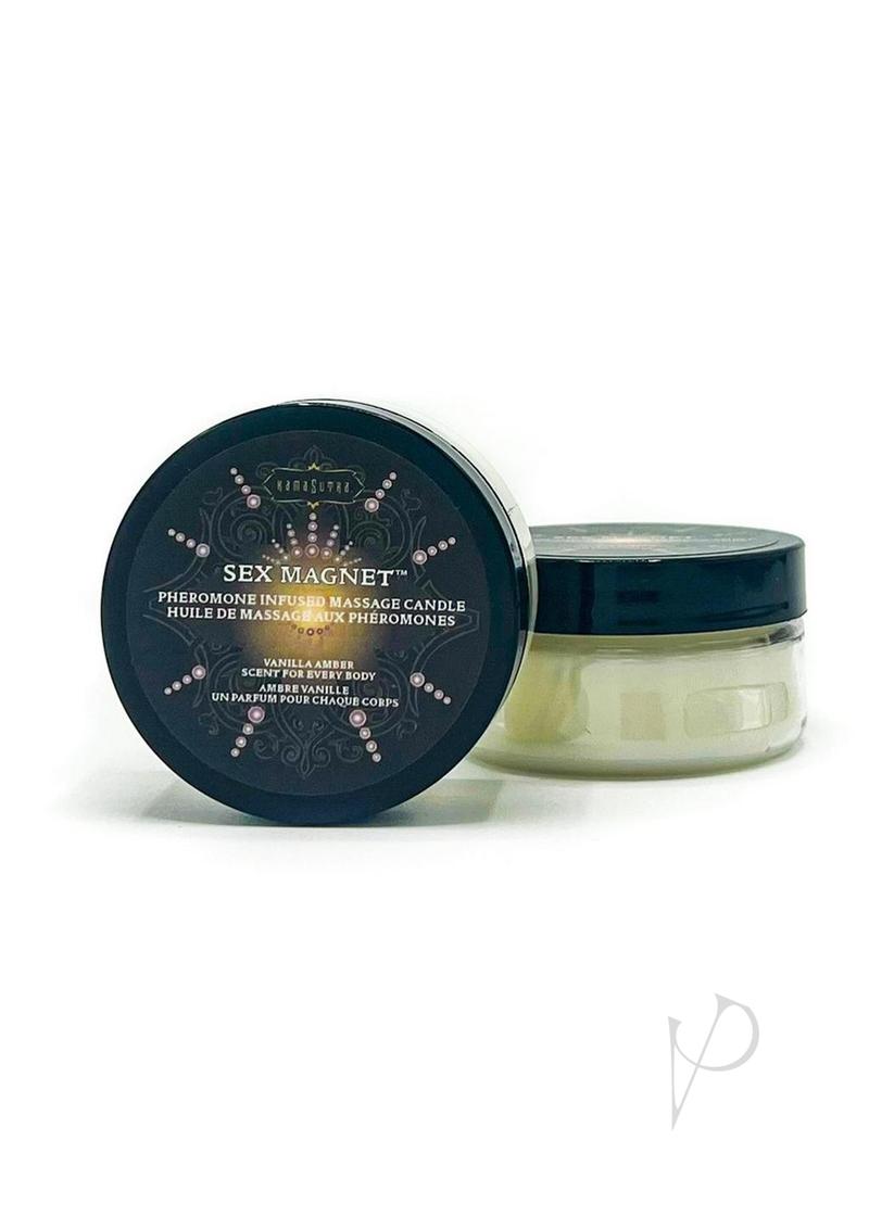 Kama Sutra Sex Magnet Pheromone Massage Candle 1.7oz - Vanilla Amber